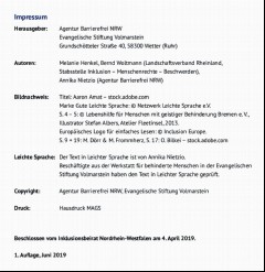 Vorschaubild Vorschaubild 2: Empfehlungen für Träger öffentlicher Belange zum strategischen Umgang mit Leichter Sprache