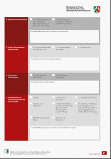 Vorschaubild Vorschaubild 2: Checkliste Gefährdungsfaktoren - Praxishilfe Gefährdungsbeurteilung